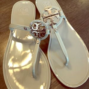 Tory Burch Logo Jelly Miller Sandals